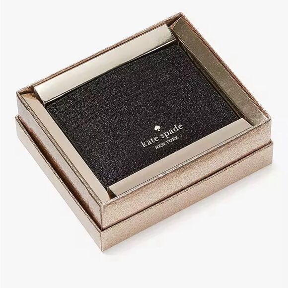 NWT Kate Spade Glimmer Small Slim Card Holder - Picture 1 of 8